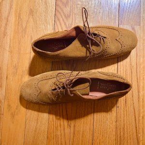 Italian suede oxfords